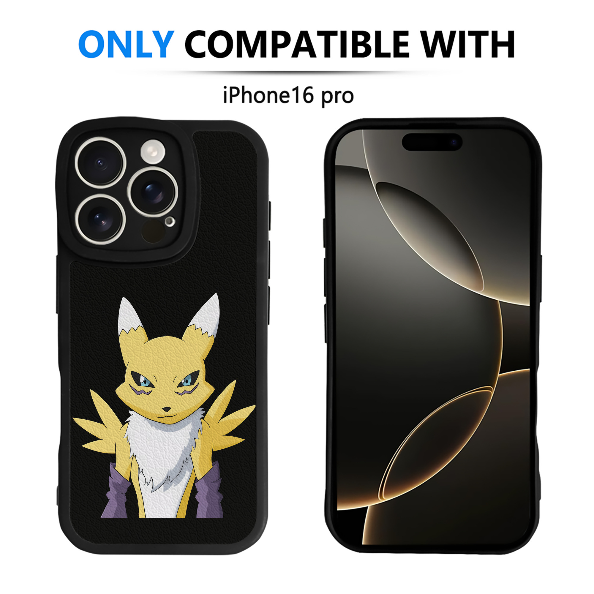 （画像用） Digimon デジタルモンスター/デジモン 【iPhone 16シリーズ対応】シリコンスマホケース（レザー調） 材質：シリコン